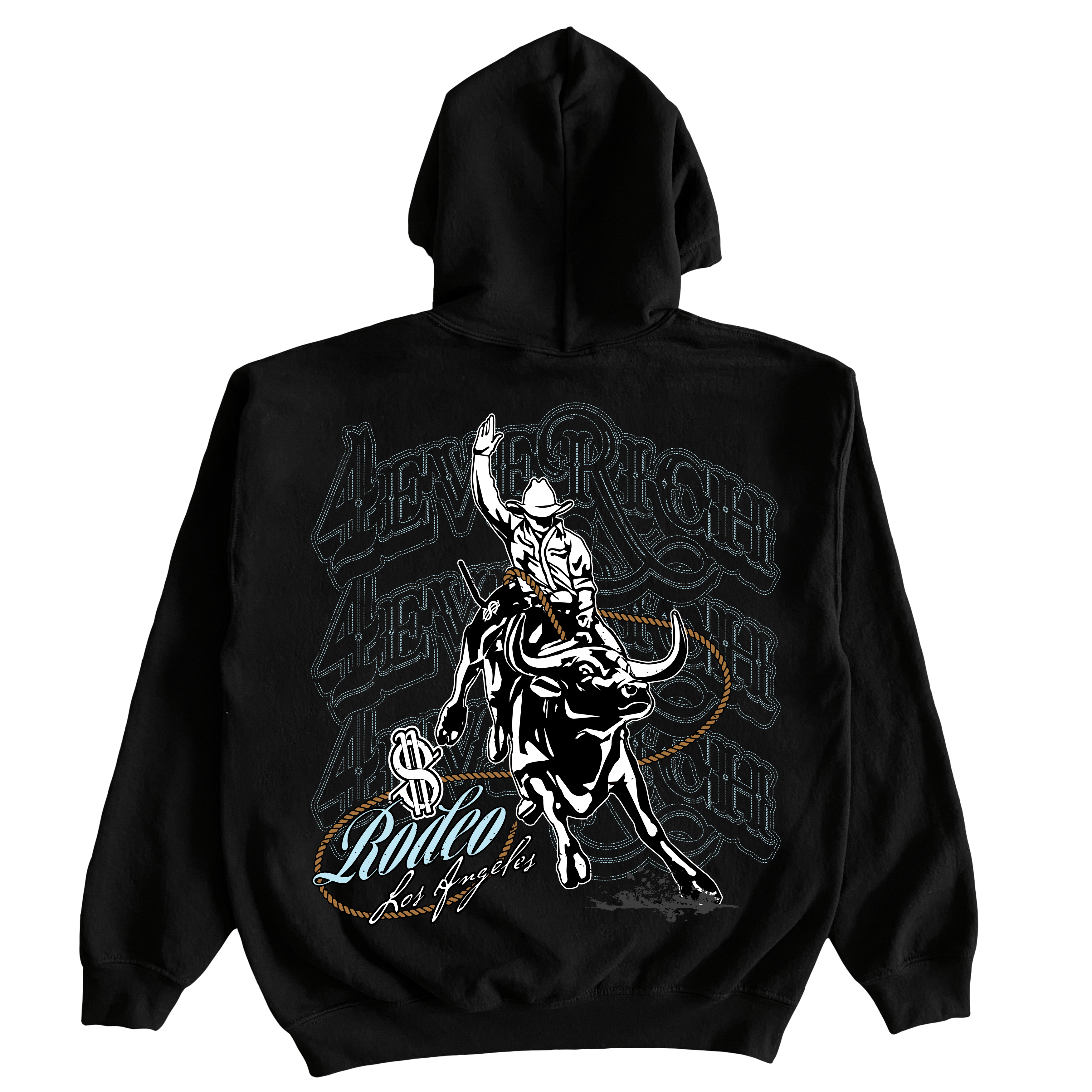 4EVERICH Rodeo Hoodie Blue – 4everichLA