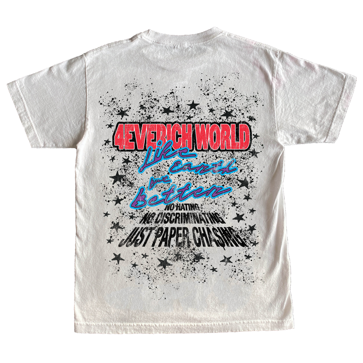 4EVERICH World WHT T-Shirt