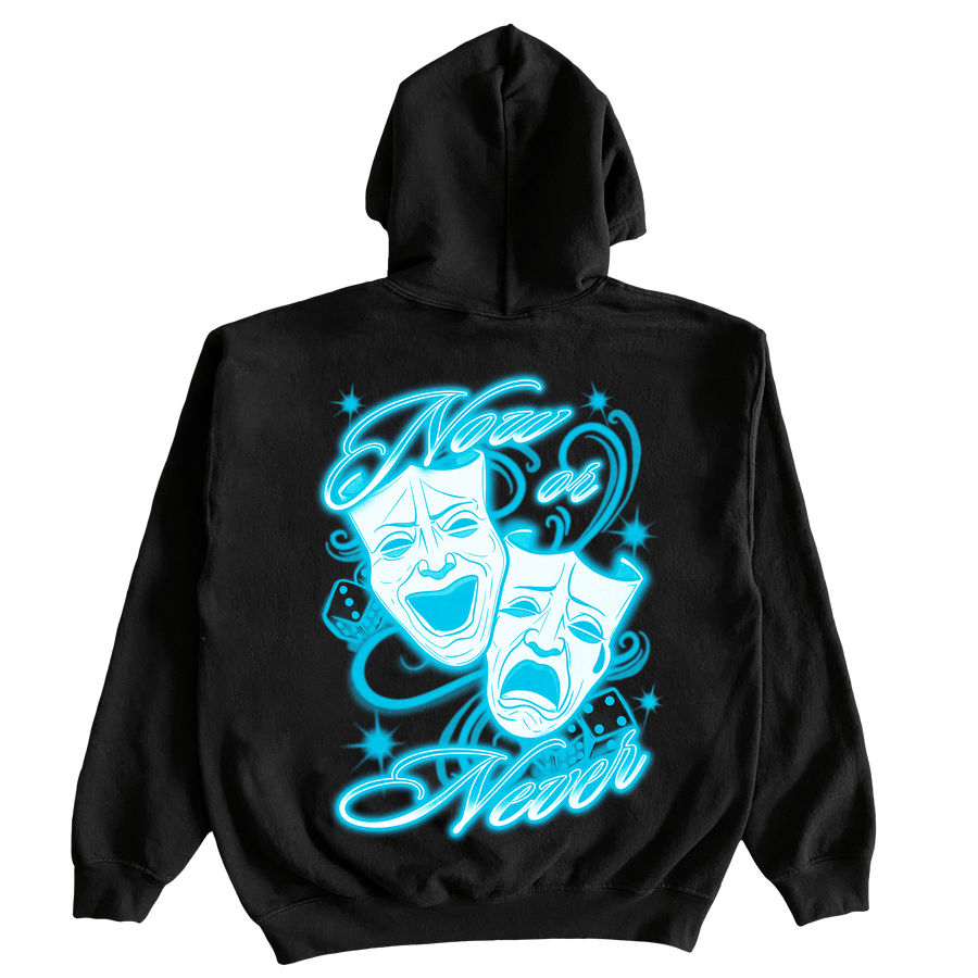 4EVERICH Black & Blue Now Or Never Hoodie