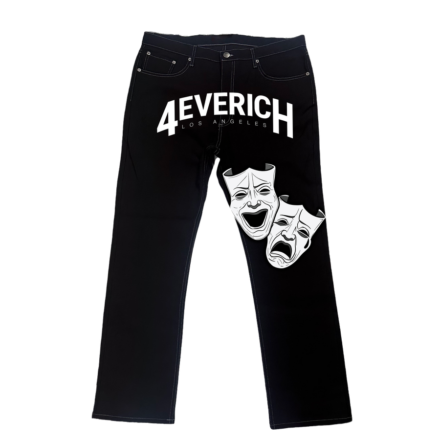4EVERICH Now Or Never Jeans Black & White