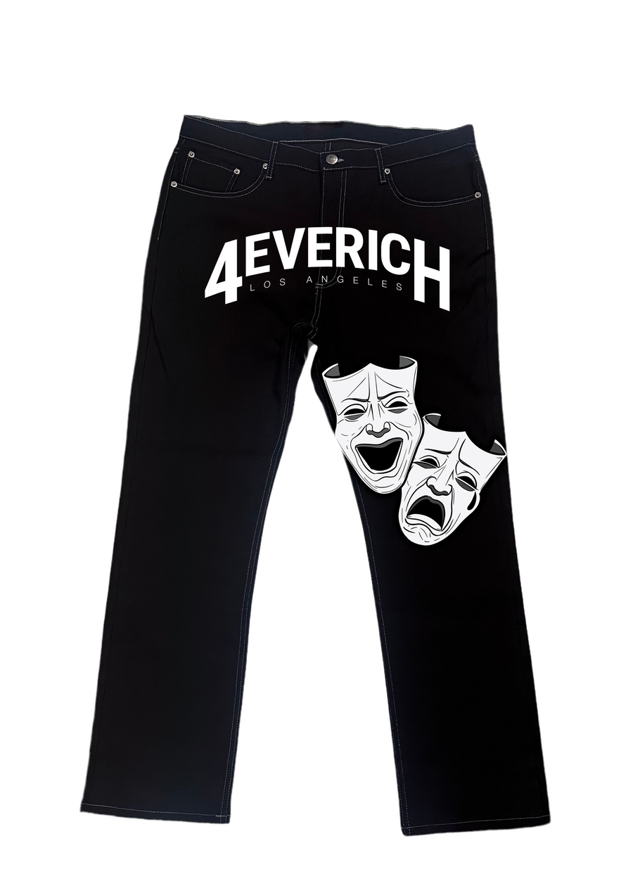 4EVERICH Now Or Never Jeans Black & White