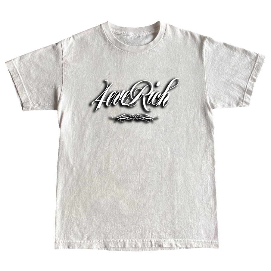 4EVERICH Old School White T-Shirt