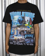 Load image into Gallery viewer, 4EVERICHLA WORLDWIDE T-SHIRT BLACK