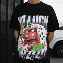 Load image into Gallery viewer, NO LUCK 444 BLK T-SHIRT